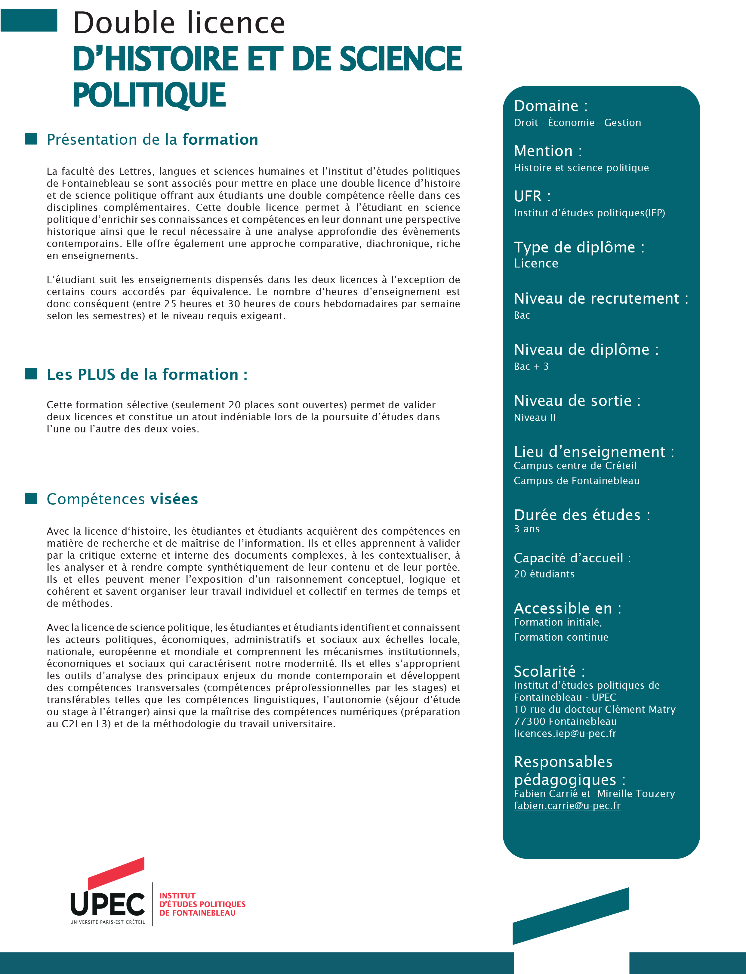 fiche formation double licence